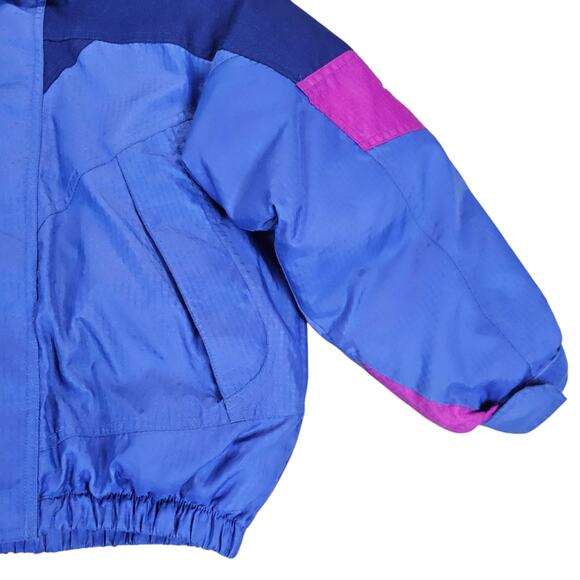 Columbia Jacket Kid Size 7 8 Purple Tectonite Heavyweight Down Hooded Snow Coat - Picture 7 of 16